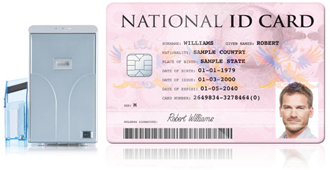 laminated national id cards