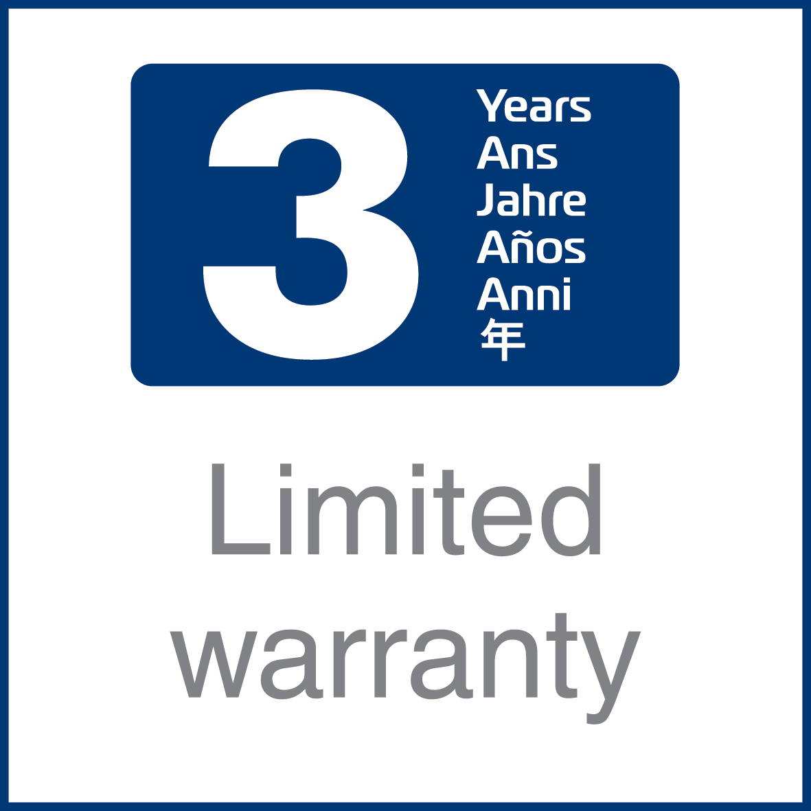 3-year warranty